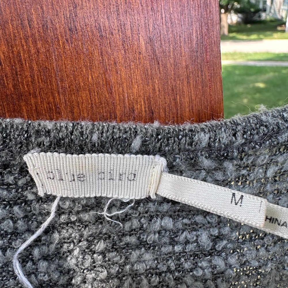 Blue Bird Gray Ruffled Ribbed Tunic - Picture 3 of 4